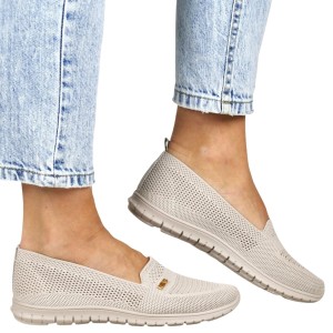 PÓŁBUTY SPORTOWE SLIP ON NEWS 219 BEŻOWE