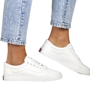 TRAMPKI BUTY SPORTOWE IBUTY 8969 BIAŁE