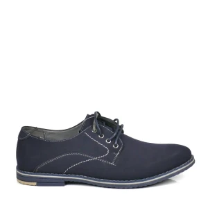 PÓŁBUTY MĘSKIE SZNUROWANE HAVER AB121A-11 NAVY/D.GREY GRANATOWE